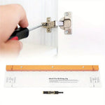 Drill gauge Bake lite Acrylic Door Hinge Drilling Positioning Plate Multifunctional Door Hinge Drilling Vertical Hole Positioning Plate Woodworking Tool