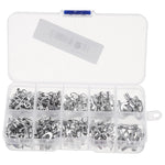 LinkMejor® 320Pcs Connector Cold Pressed OT/UT Crimp Terminals Copper Nose Wiring Fork Set with Box