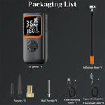 Wireless Dual Digital Display Car Tire Inflator with Auto Shutoff Charging Lighting Car and Motorcycle Air Pump