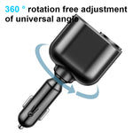 12V-24V Universal Car Charger  Car Fast Charge Adapter Socket 66W USB Phone Charger 360° Rotation for iPhone Samsung Xiaomi
