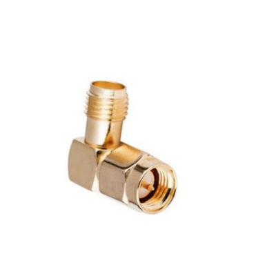 Right Angle RP-SMA-JK RF Connector Male to Female Adapter for FPV RC Drone Antennas Signal Transmission
