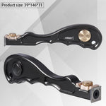 LinkMejor 2 In 1 Mini Wood Carbide Insert Scraper Glue Scraper Removal Aluminum Alloy Handle Woodworking Tool