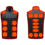 LinkMejor HV-21C 21 Zones Heating Vest Rechargeable Smart Thermal Warm Washable Jacket Heated Hooded Coat Outdoor Sportswear