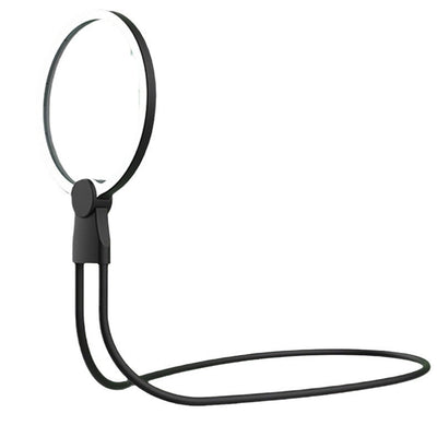 3-in-1 Multiple Use Magnifying Glass with Light, Large 5.12" Diameter Glass Lens, 24 Ultra-Bright Adjustable LED Lights USB Rechargeable 1000mAh Battery Ideal for Reading Sewing Crafts Cross-Stitch.