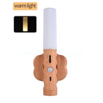 LinkMejor Motion Sensor Night Light Kitchen Cabinet Light Usb Rechargeable Wall Light Home Bedroom Table Lamp Bedside Lamp