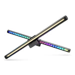 BlitzWolf® BW-CML2 RGB Gaming Monitor Light Bar Dual Light Source 300-1000Lux Adjustable Cool/Mix/Warm Light Color Temperature Eye Protection Anti-Glare USB e-Reading Light Touch Control for Home Office PC Computer