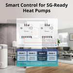 LinkMejor MINI-ZBD MINI Dry Zigbee3.0 Dry Contact Smart Switch Output with NO/NC Support Flexible AC & DC Power Works with Zigbe Hub