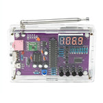 FM Radio DIY Electronic Kit Adjustable Frequency 87-108MHz Digital Display DIY Soldering Project Practice Solder RDA5807S