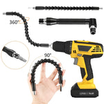 Flexible Shaft Drill Bit Extension Set 31pcs Universal Right Angle Screwdriver Hex Socket Adapter Power Drill Attachment Metal Tool