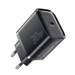 LinkMejor ES-CD52 30W 1-Port USB PD Charger USB-C PD3.0 QC3.0 FCP SCP BC1.2 iP2.4A Fast Charging Wall Charger Adapter EU Plug for iPhone 16 16 Pro 15 14 13 Pro Max for Huawei Pura 80 Ultra for Xiaomi MIX Flip 2
