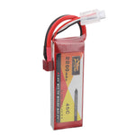 LinkMejor 7.4V 2200mAh 45C 2S LiPo Battery T Plug for Wltoys 124016 124017 RC Car