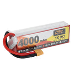LinkMejor 14.8V 4000mAh 100C 4S LiPo Battery XT60 Plug for RC Drone