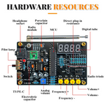 TDA5807S FM Radio Kit High Sensitivity RDA5807M Chip 87-108MHz Frequency Range Dual Power Options Compact Lightweight Portable DIY Set