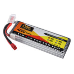 LinkMejor 11.1V 4000mAh 30C 3S LiPo Battery T Plug for RC Car