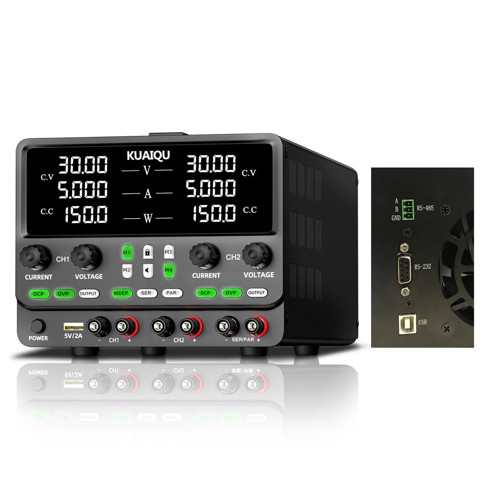 LinkMejor SPPSR 2KD Series Regulated Power Supply 30V 10A Adjustable Voltage Current Precision High Resolution USB RS232 RS485 Interface Compact Lightweight Design