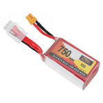 LinkMejor 14.8V 750mAh 95C 4S LiPo Battery XT30 Plug for SpeedyBee Bee35 Crux35 RC FPV Racing Drone