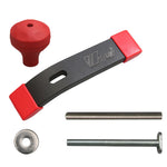 Wnew 2 Packs T Track Hold Down Clamps T Slot Clamps with Comfortable Ball Shaped Handle Stainless Steel T Screw for Woodworking Secure Fastening High Stability