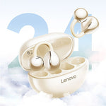LENOVO TA410 TWS bluetooth 5.4 Earphone 360° Panoramic Sound DT8.0 Directional Sound 24H Playback Low Game Delay Touch Control Earclips Sports Headphones