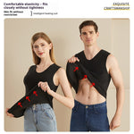 LinkMejor 3-Zone Intelligent Electric Heating Seamless Vest for Men Women Fleece-Lined Thermal Underwear Base Layer Body Self Heating Warm Clothes(No Power Bank)