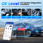 LinkMejor BT200/BT200 Pro Bluetooth OBD2 Scanner Automotive Diagnostic Tool Full System Diagnosis 15 Reset Services Compatible with All Cars