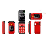 LinkMejor F899 2.4 inch Dual Display 2800mAh FM Vibration SOS Fast Quick Torch Loud Volume Flip Feature Phone