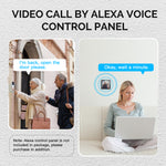 MoesHouse Tuya Smart WiFi Video Doorbell 1080P HD 140° Wide Angle Motion Detection 2-Way Audio IP65 Waterproof 5000mAh Battery Alexa Cloud SD Storage Wireless Chime Visual Door Bell