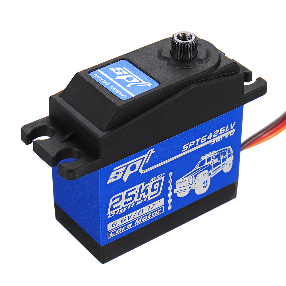 LinkMejor Servo SPT5425LV 25KG 90° Large Torque Digital Metal Gear Servo For 1:8  1:10 RC Robot Car Boat