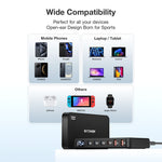 [GaN Tech] LinkMejor® BW-S30 175W 6-Port USB PD Charger 4USB-C+2USB-A QC PD Digital Display Fast Charging Desktop Charging Station for iPhone 16 16 Pro 15 14 13 Pro Max for MacBook Pro for Airpods for Apple Watch