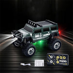 LinkMejor HG4-221/222 RTR 1/64 2.4G Mini RC Car Alloy Shell Hummer Off-Road Climbing Truck Support App Remote Controlled LED Light Simulated Vehicle Three Speed Cruise Control Desktop Toys Model Collection Gift For Boys