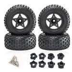 4PCS D232 Upgraded Off-Road Tires Wheels for 1/8 1/10 Short Course Truck RC Cars Vehicles Models Parts Accessories