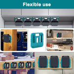 5/10 Pack Battery Storage Rack for 14.4V 18V Li-ion Battery Tools Machine Holder Storage Rack Wall Mount Bracket Fixing