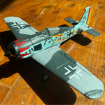 LinkMejor FW190 Brushless 355mm Wingspan 2.4GHz 4CH Built-in 6-Axis Gyro EPP RC Airplane Fixed Wing Fighter BNF