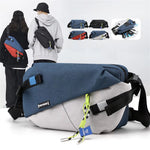 IPRee Unisex Chest Pack Casual Nylon High Quality Panelled Waist Packs Outdoor Travel Crossbody Bag Men Wasit Belt Bags