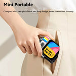 DK08 Smart Touch Screen bluetooth Speaker Mini Pocket Audio Player 40mm Driver Hands-free Call 1200mAh Battery Support TF Card Playback Portable Speakers