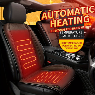 Car Heated Seat Cushion Plush Seat Electric Heated Pad for Winter Automotive Heating Pad Rapid Heating  Intelligent Temperature Control 12V 24V