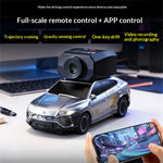 LinkMejor M646 RTR 1/64 2.4G 4WD Mini FPV Drift RC Car Wifi 720P Camera Photos Videos VR App Control Built In Gyro LED Light Desktop Micro 3 Speed On-Road Racing Remote Vehicles Models Toys