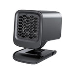 12/24V Car Electric Heater Fan 120W Windscreen Defroster Demister 360 Rotating Heater Fan Combo Defogging Defrosting Heating Fan