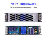 LinkMejor 12V 24V Transformer 100W LED Driver Power Supply Super Thin A/D Converter for LED Strip Light Bulb