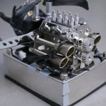 LinkMejor V8 Alloy Mechanical Model Desktop Ornament Science Discovery Toys Gifts