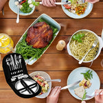 Xmund 10pcs Stainless Steel Camping Tableware Set-Portable AndDurable Outdoor Picnic Utensils With Plates Forks And Spoons For Hiking Backpacking And Camping Adventures-Perfect For Travel And Outdoor Meals
