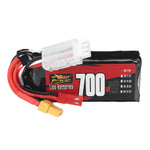 LinkMejor 2S 7.4V 700mAh 75C 5.18Wh LiPo Battery XT30 Plug for RC Helicopter FPV Racing Drone