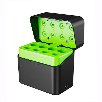 LinkMejor GD-LCD8100 1.5V AA/AAA Rechargeable Lithium-ion Battery with Smart LCD Display Type-C Rechargeable Battery Charger Box