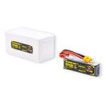 LinkMejor DAI WONG GAU 7.4V 550mAh 2S 150C LiPo Battery XT30 Plug for W20 2Inch FPV Racing Drones