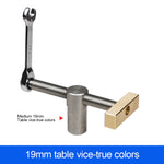 1/2PCS Ganwei 19MM/20MM Woodworking Table Vice Clamp Tiger Clamp and Lock Set with Brass and Stainless Steel Ratchet for Secure Joinery and Fixtures Ratchet Mechanism Ideal for CNC and Woodworking