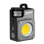 LinkMejor USB Rechargeable LED Camping Lantern with Magnetic Base and Multi-Source COB Work/Repair Light for Outdoor Use