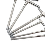 6PCS Telescopic Precision Gauge Set 8-150 mm Internal T Bore Hole Gauge Set Plated Square Head Telescopic Gauge Micrometer Measuring Tools