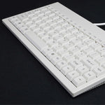 New3P AC-59 88-Keys Wired Keyboard USB/PS2 Interfaces White Industrial Grade Mini External Industrial Keyboard for Laptop PC Computer