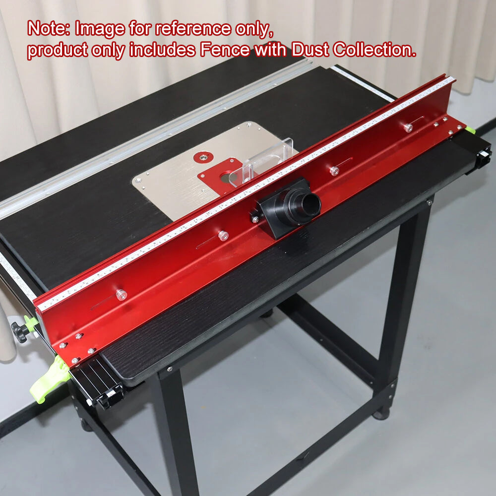 LinkMejor Woodworking Router Table Fence with Dust Collection Fits Most Router Table With Thicknesses Ranging From 3/4" To 1-1/2"