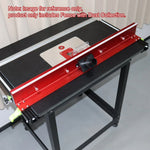 LinkMejor Woodworking Router Table Fence with Dust Collection Fits Most Router Table With Thicknesses Ranging From 3/4" To 1-1/2"