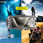 Professional 30M Waterproof Diving Phone Case Camera Housing with Physical Buttons Vacuum Pump Anti-Fog Universal for iPhone Samsung Galaxy Shockproof Dustproof Snorkeling Scuba Photography Accessory